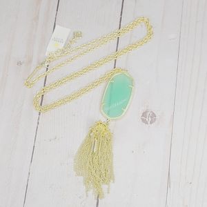 Kendra Scott Rayne Long Pendant Necklace Chalcedony